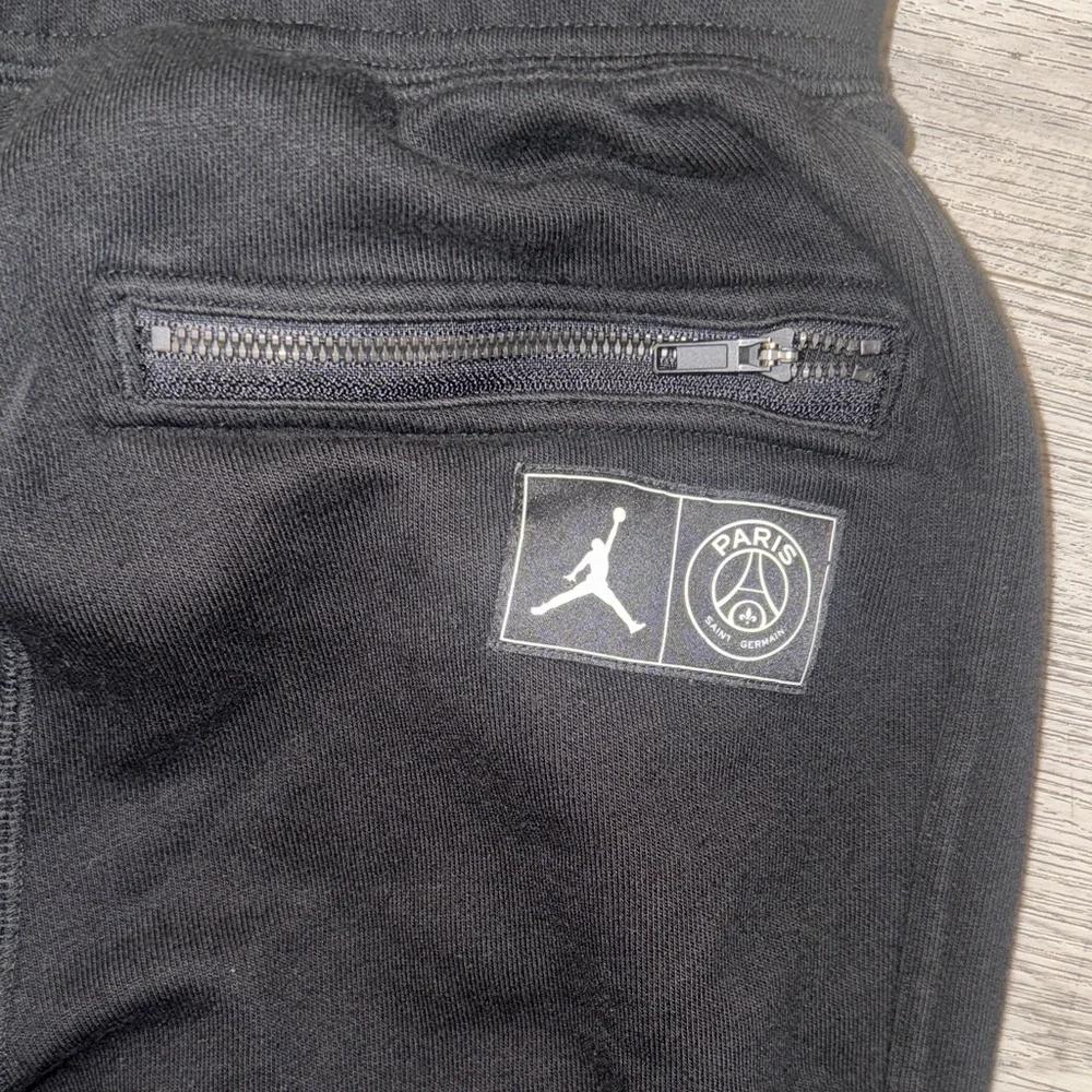 Mens Black Joggers with Paris Logo